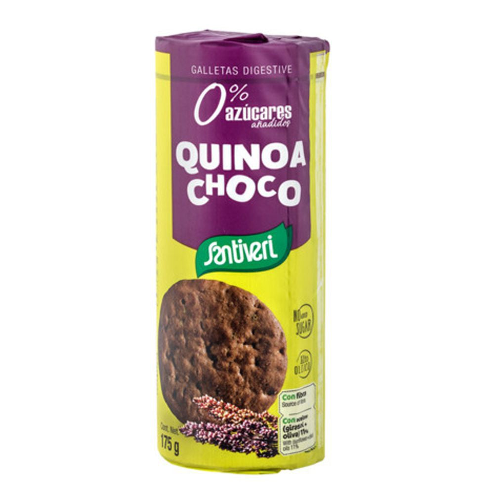 Santiveri - Galleta Digestive Quinua Choco 175 gr.