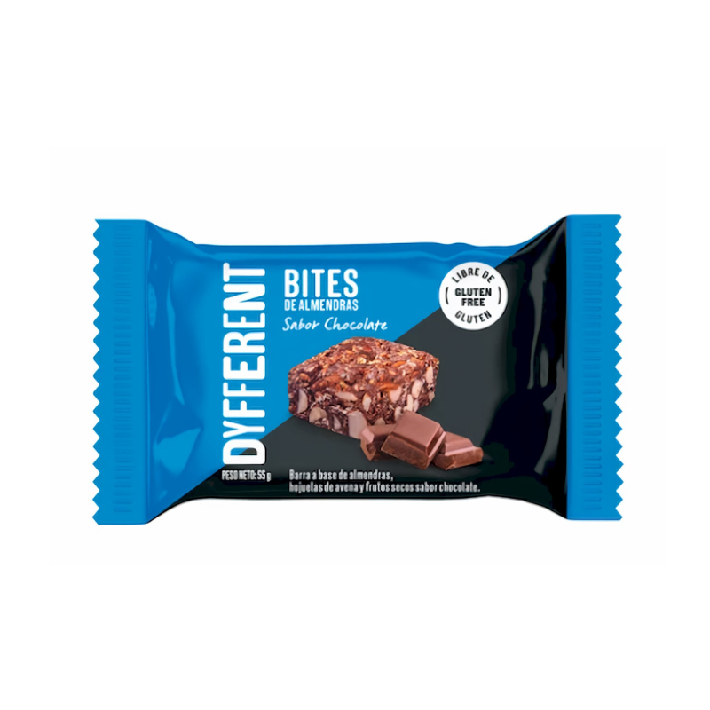 BITES DE ALMENDRA CHOCOLATE - DYFFERENT 55G