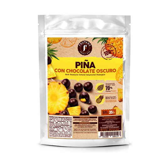 Piña Con Chocolate Oscuro 70%