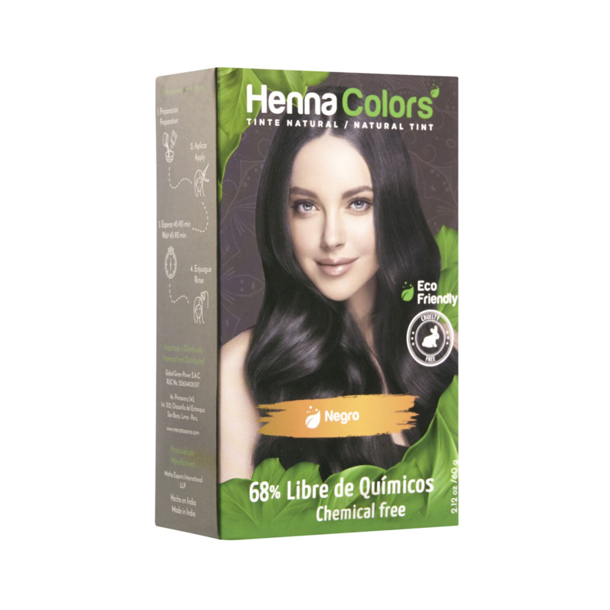 TINTE NEGRO 68 % NATURAL - HENNA