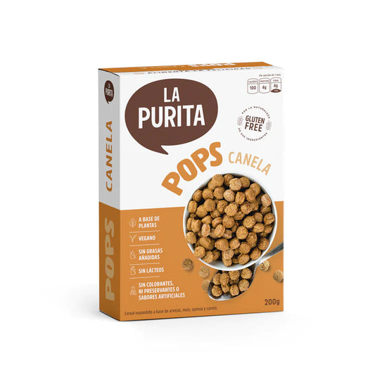 CEREAL POPS CANELA 200 GR - LA PURITA