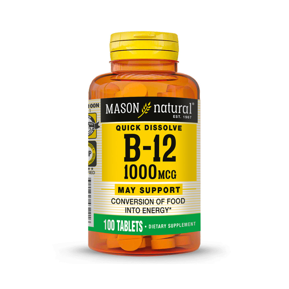 VITAMINA B12 1000 MCG (SUBLINGUAL) MASON NATURAL