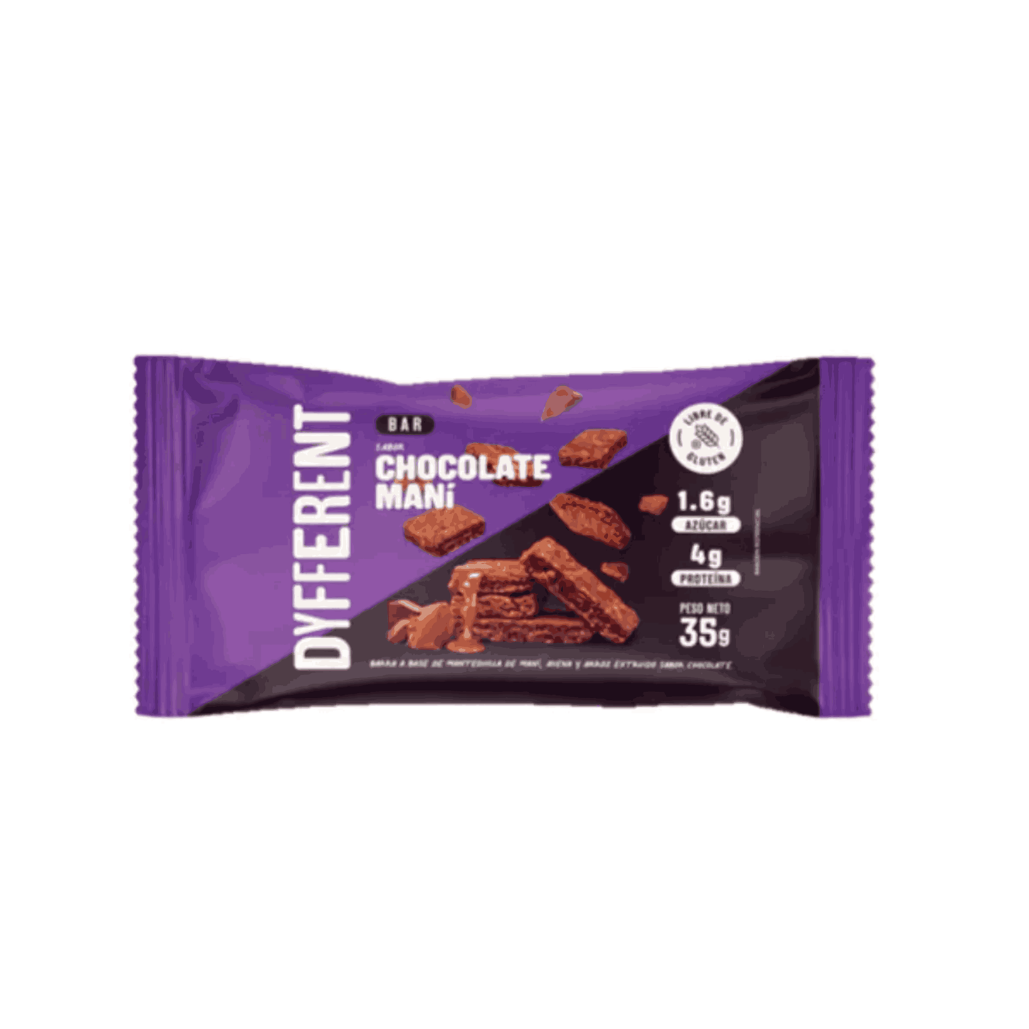 BARRA DE MANI SABOR CHOCOLATE - DYFFERENT  35G