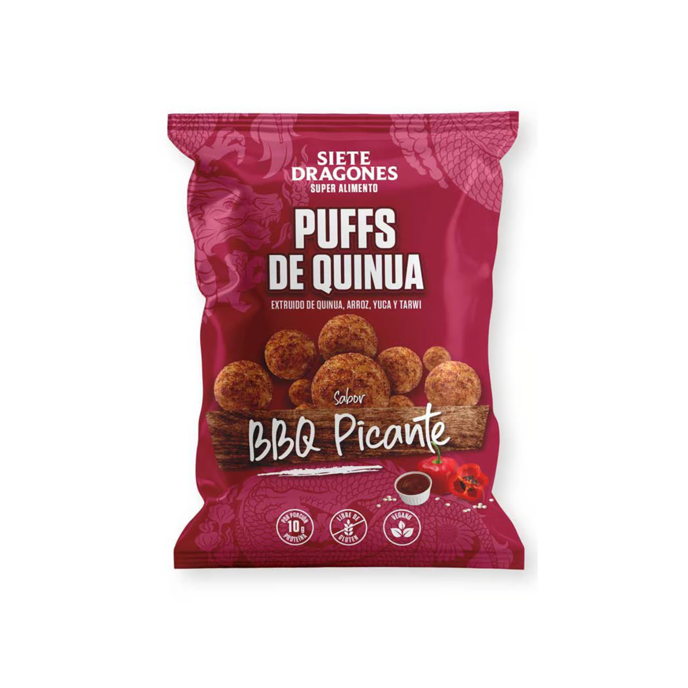 PUFF DE QUINUA SABOR BBQ PICANTE 40 GR