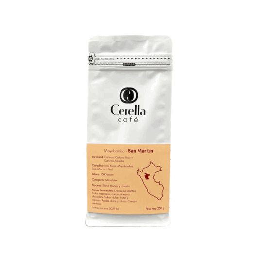 CAFE DE MOYOBAMBA SAN MARTIN CERELLA 250G