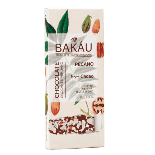 CHOCOLATE DE PECANO 65% CACAO BAKÁU 50 G