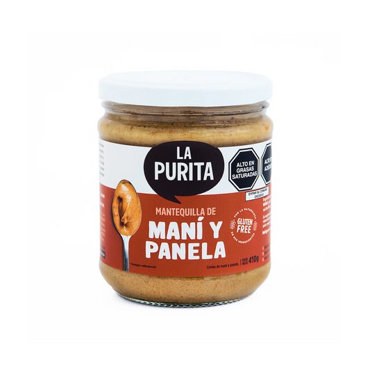 MANTEQUILLA DE MANÍ Y PANELA 410 GR - LA PURITA