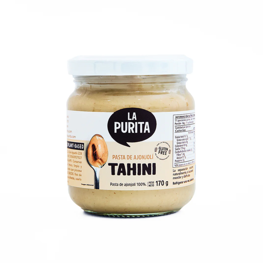 PASTA DE AJONJOLÍ TAHINI 170 GR - LA PURITA