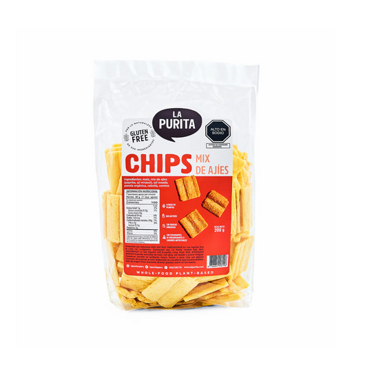 CHIPS LA PURITA MIX DE AJIES 200 GR - LA PURITA