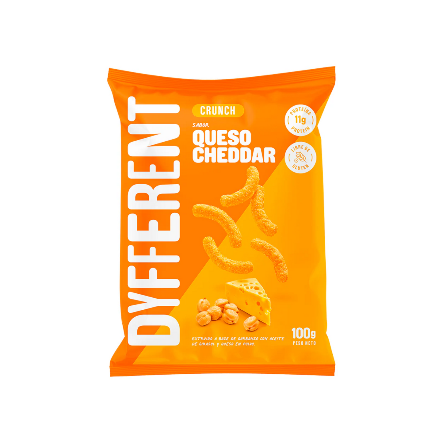 CRUNCH DE GARBANZO CHEDDAR - DYFFERENT 100G