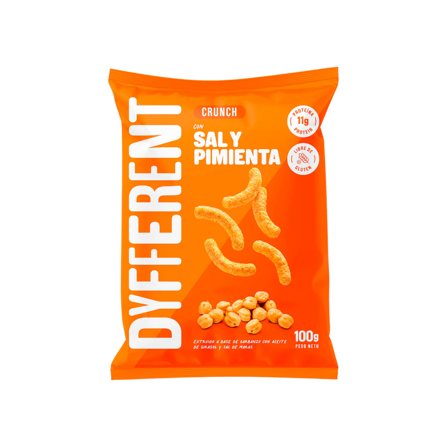 CRUNCH DE GARBANZO SAL Y PIMIENTA - DYFFERENT 100G