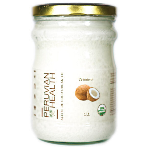 ACEITE DE COCO ORGANICO 1 LT - PERUVIAN HEALTH