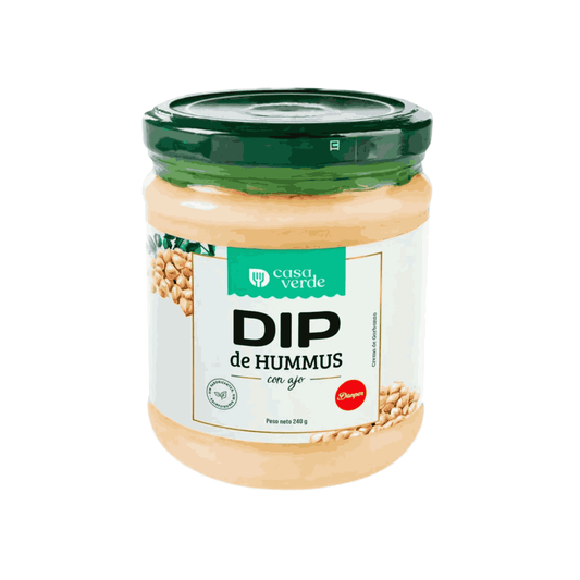 DIP DE HUMMUS Y AJO - CASA VERDE 240G