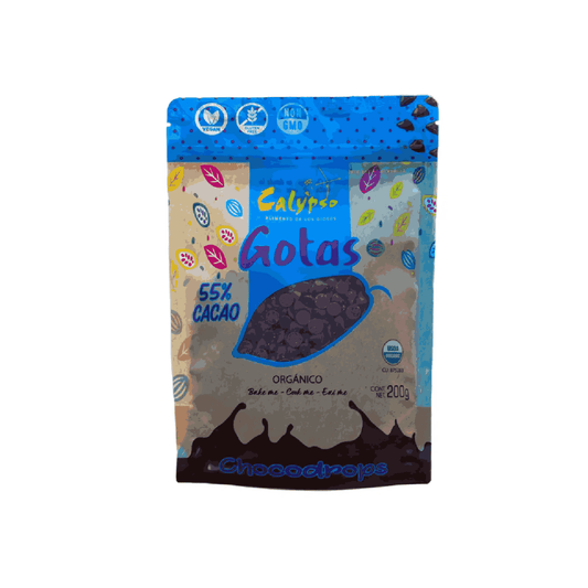 GOTAS 55% CACAO CALYPSO 200G