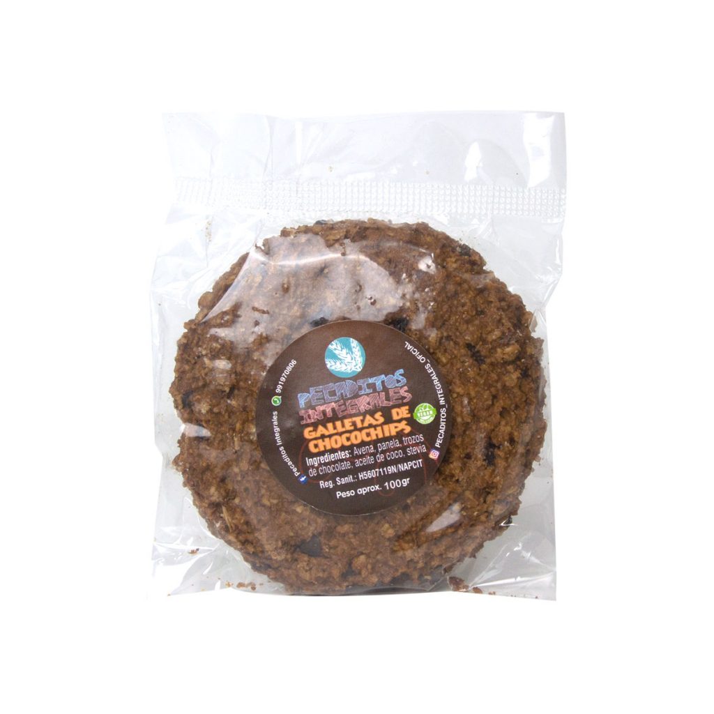 Pecaditos Integrales- Galleta de Chocochip 90 gr