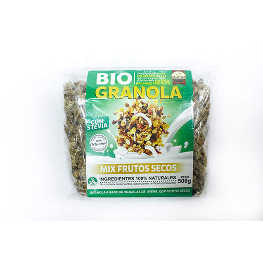 BIO GRANOLA CON STEVIA - BIOPAN 500G