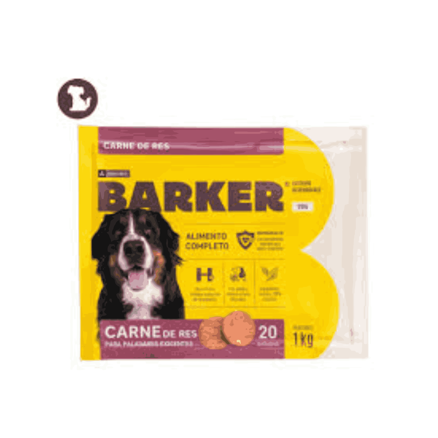 HAMBURGUESA DE CARNE DE RES 20 unidades BARKER 1 KG