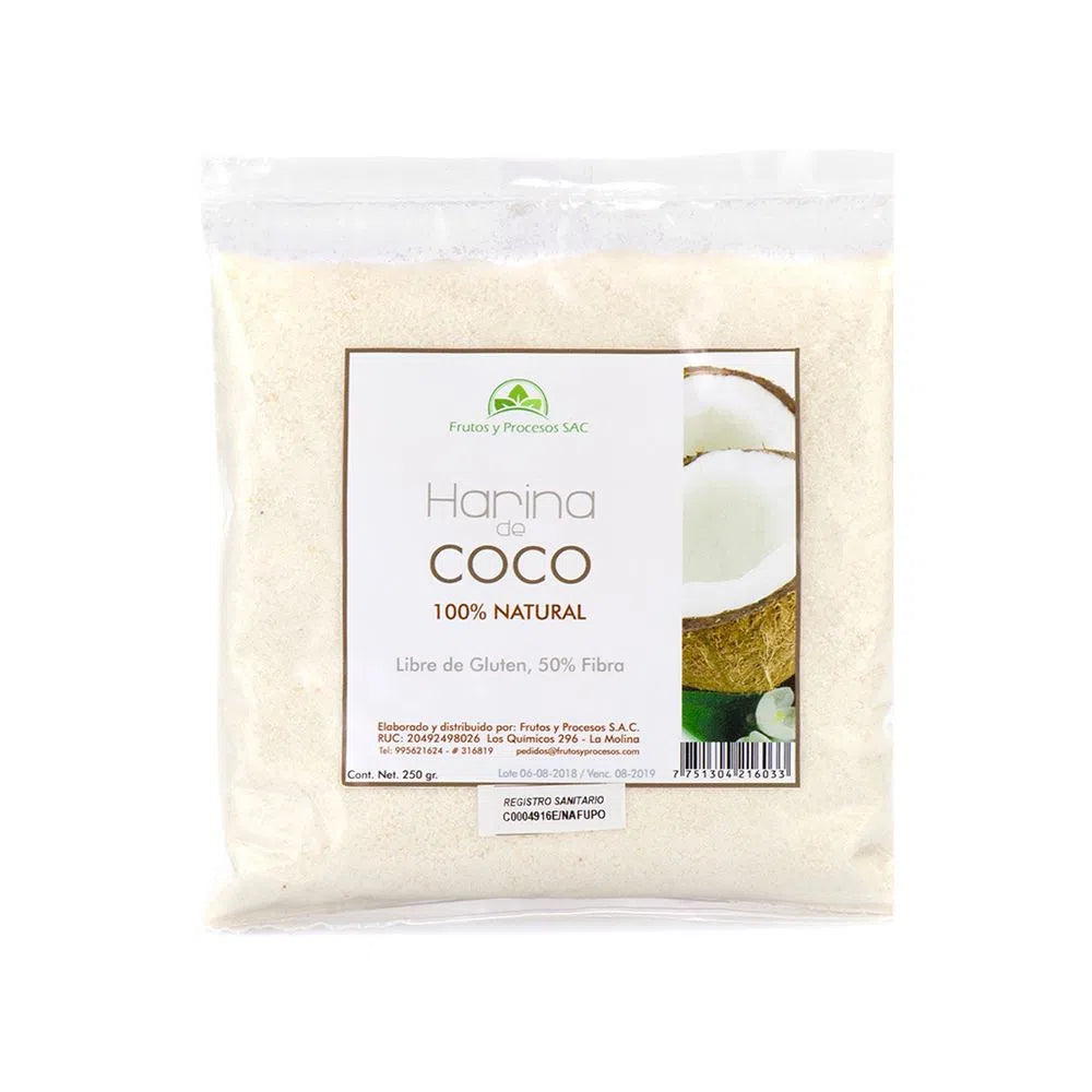 HARINA DE COCO - FRUTOS Y PROCESOS 250G