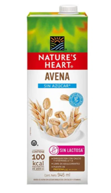 LECHE DE AVENA SIN AZUCAR 946ML NATURE´S HEART