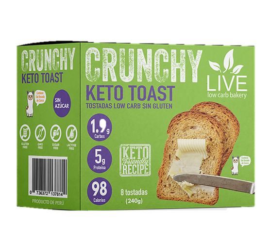 CRUNCHY KETO TOAST - LIVE LOW CARB BAKERY