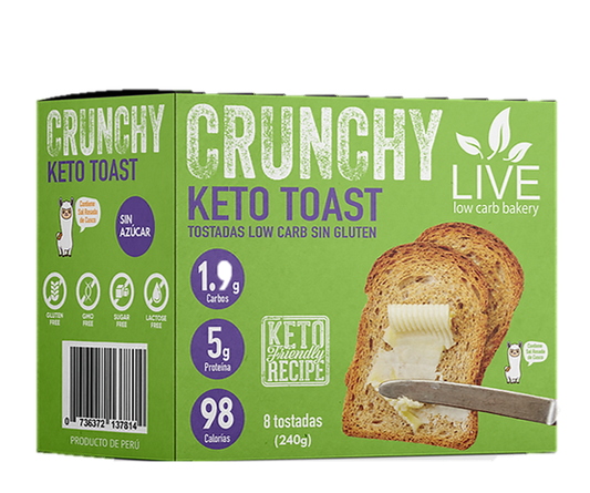 CRUNCHY KETO TOAST - LIVE LOW CARB BAKERY