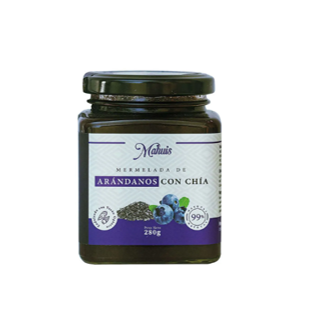 MERMELADA ARÁNDANOS CON CHIA 280g - MAHUIS