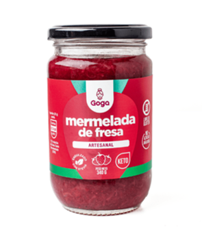 MERMELADA DE FRESA ARTESANAL 340g KETO - GOGA