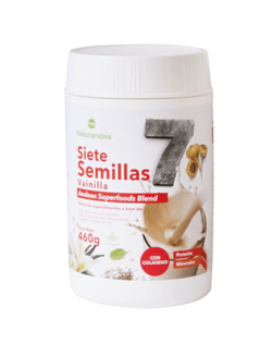 HARINA DE SIETE SEMILLAS VAINILLA 460 GR. - NATURANDES