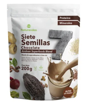 HARINA SIETE SEMILLAS CHOCOLATE  200 GR - NATURANDES