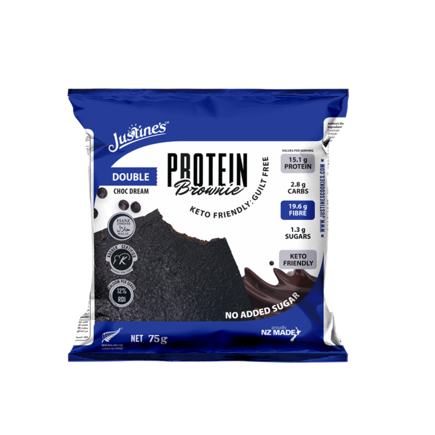 BROWNIE PROTEICO KETO - JUSTINES 75G