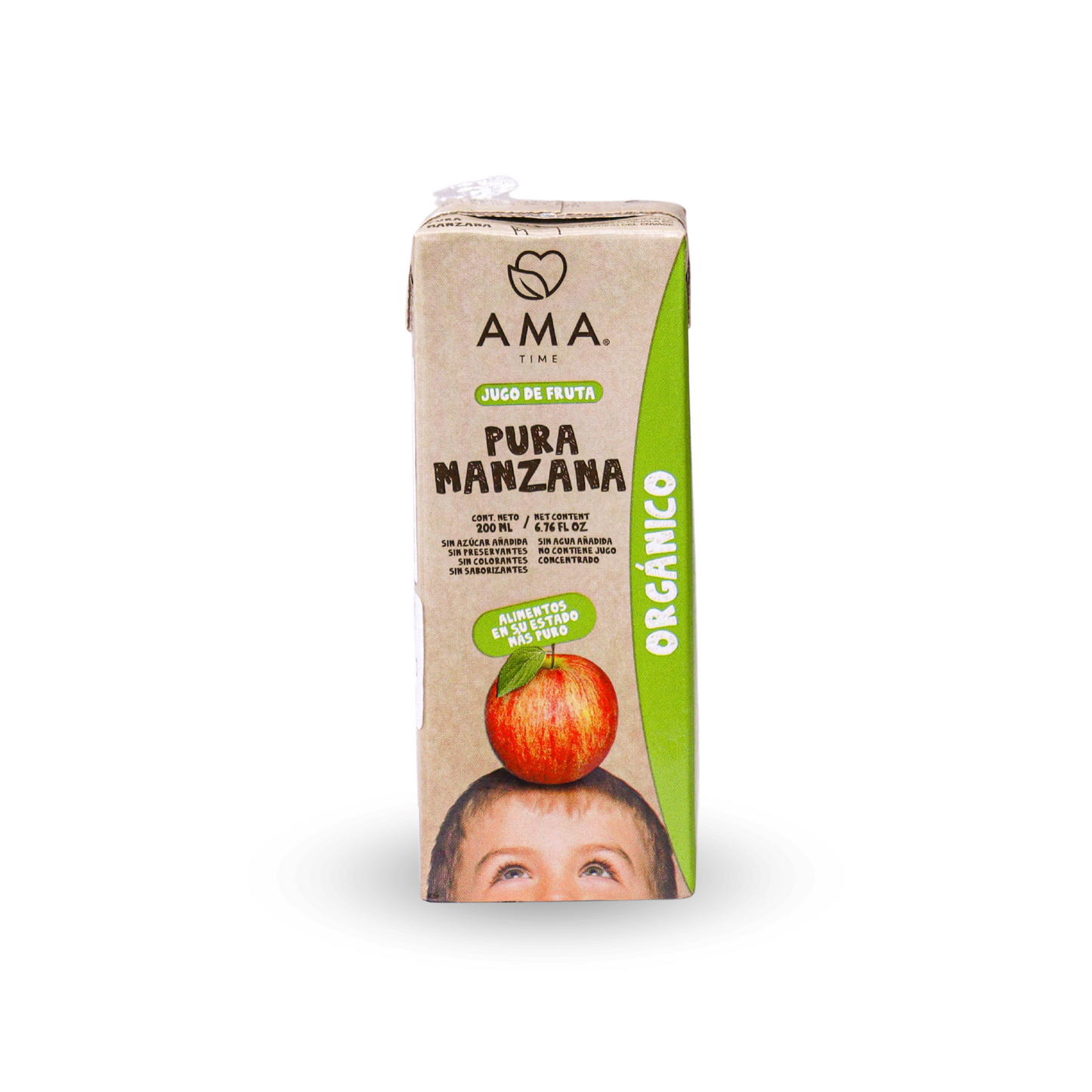 JUGO DE FRUTA DE MANZANA AMA 200 ML ORGANICO