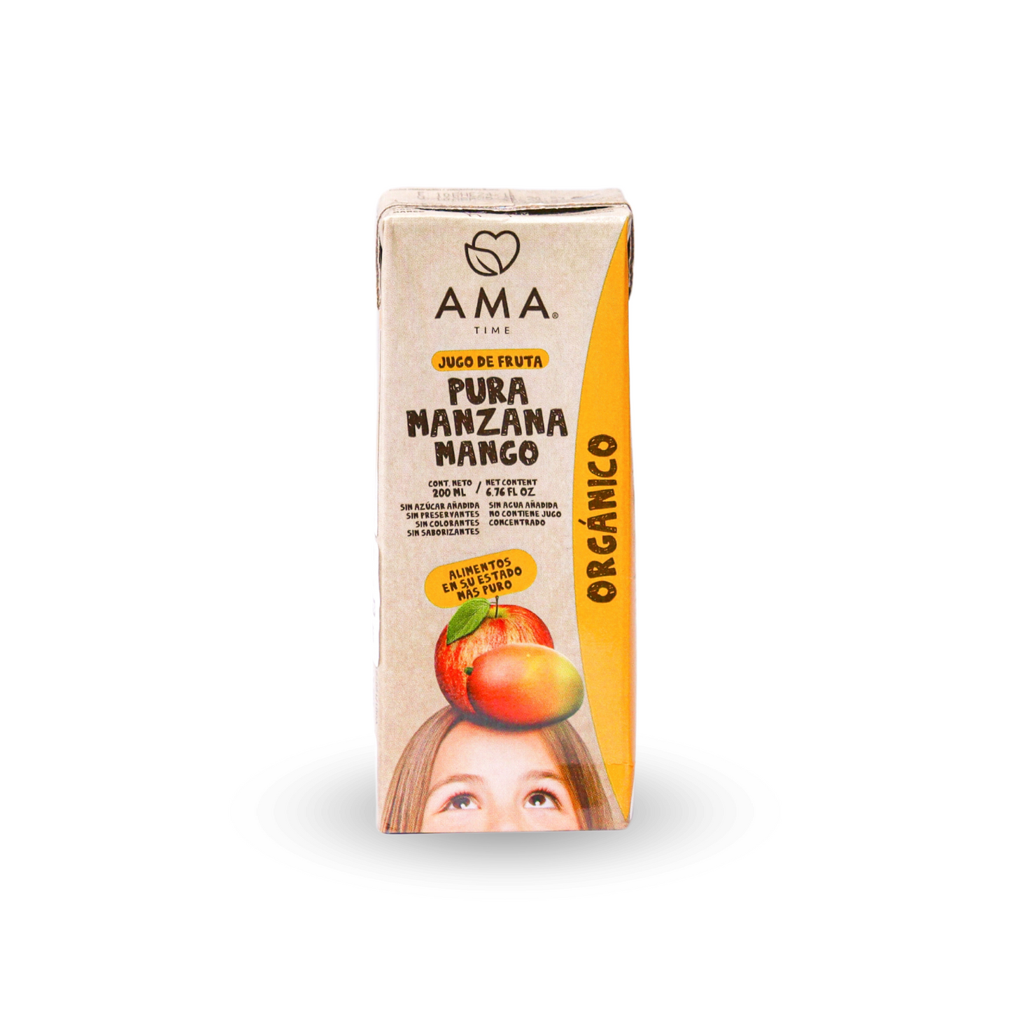 JUGO DE FRUTA DE MANZANA Y MANGO AMA 200 ML ORGANICO