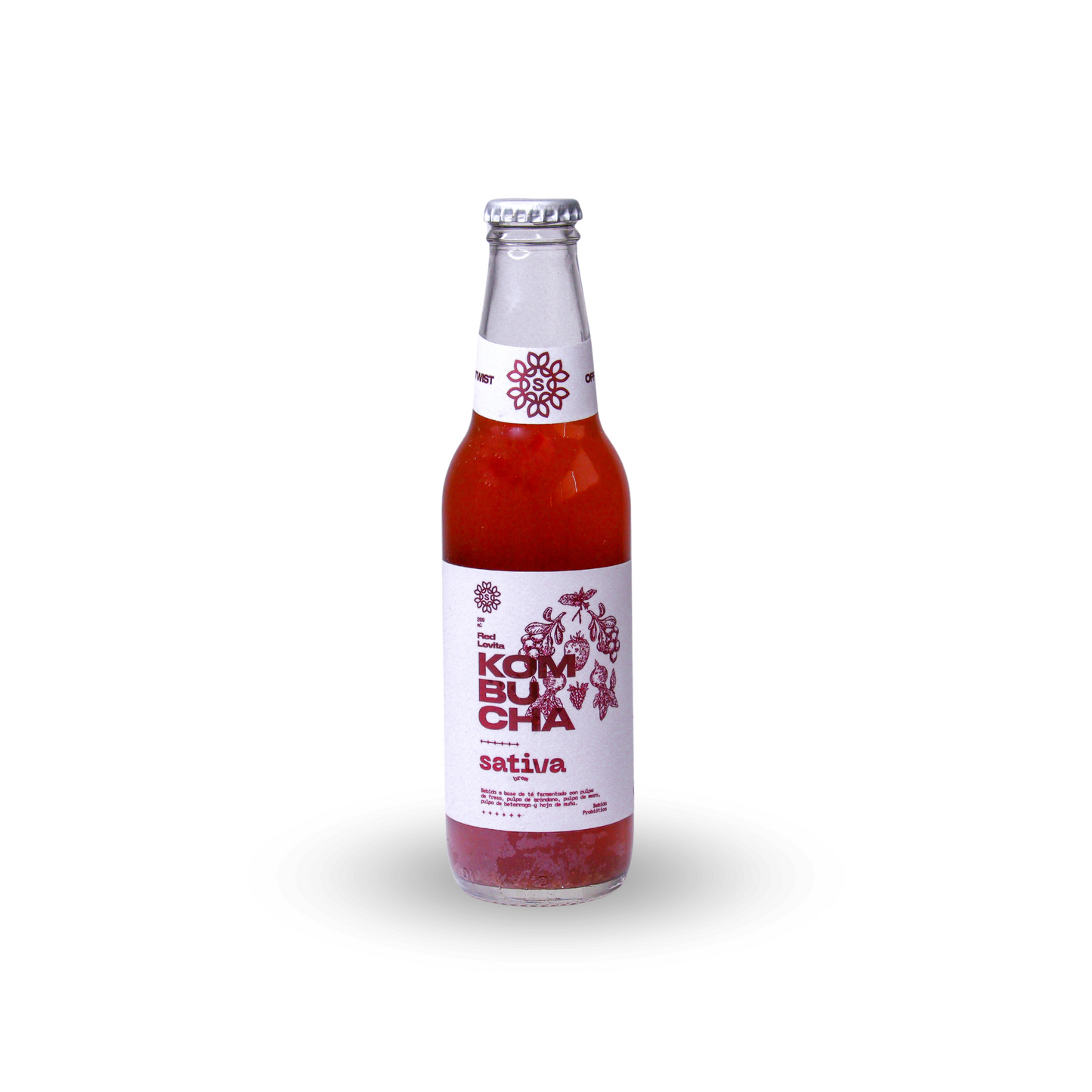 KOMBUCHA RED LEVITA - SATIVA 355 ML