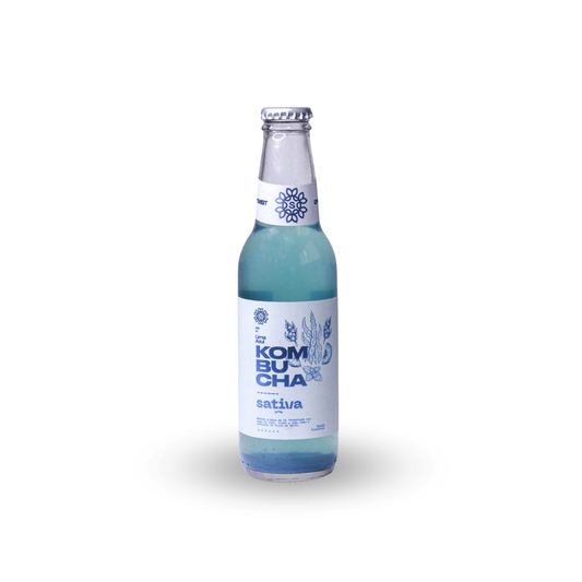 KOMBUCHA LIMA AZUL- SATIVA 355  ML