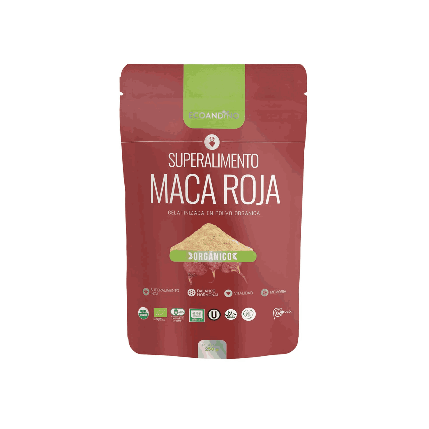 MACA ROJA GELATINIZADA - ECOANDINO 250G