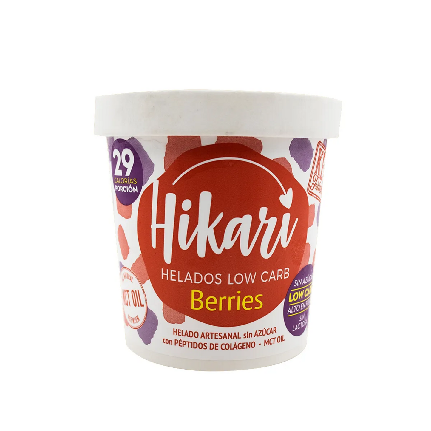 HELADO KETO BERRIES - HIKARI 473 ML