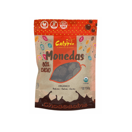 MONEDAS 80% CACAO CALYPSO 150G