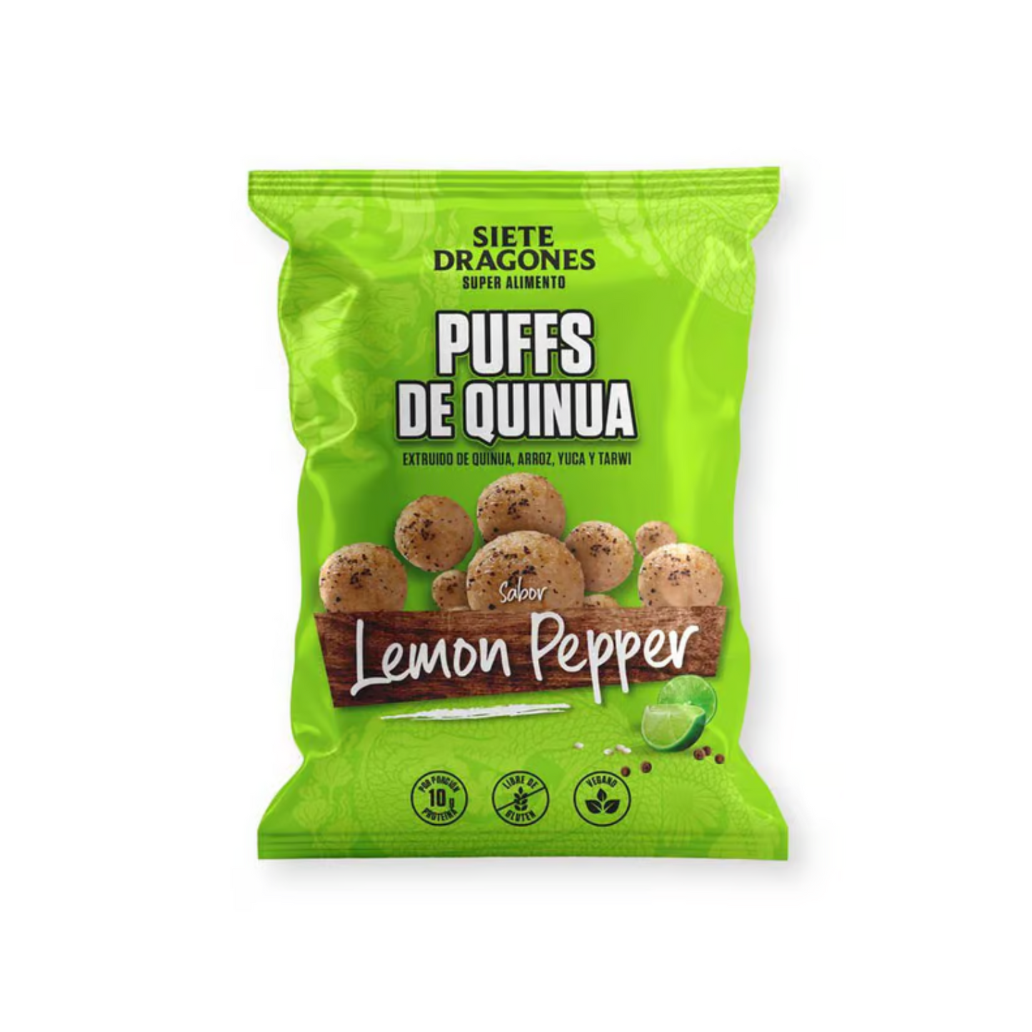 PUFF DE QUINUA SABOR LEMON PEPPER 40 GR