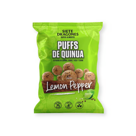 PUFF DE QUINUA SABOR LEMON PEPPER 40 GR