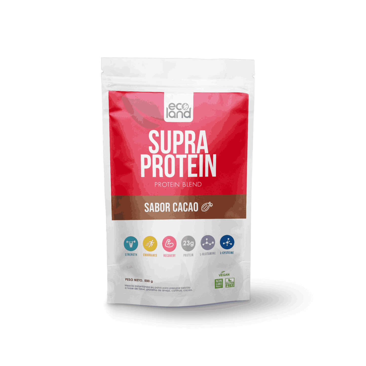 SUPRA PROTEIN SABOR CACAO - ECOLAND 500 GR