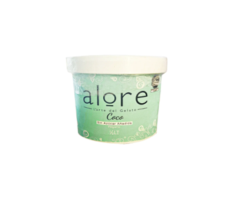 HELADO DE COCO ALORE 1/2 L SIN AZÚCAR