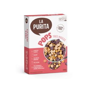 CEREAL POP 3 MAÍCES 200 GR - LA PURITA