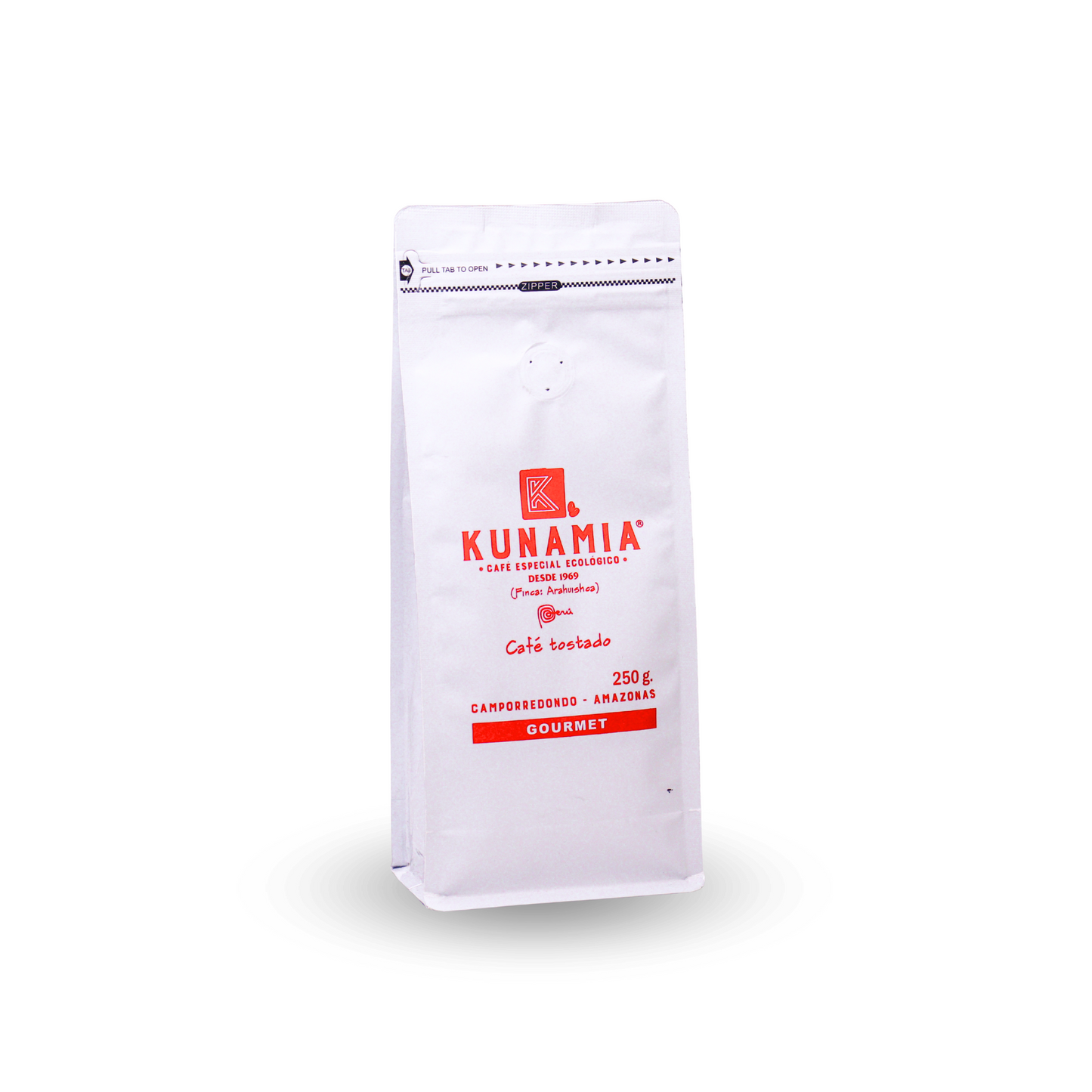 CAFÉ ESPECIAL GOURMET TOSTADO MOLIDO - KUNAMIA 250G