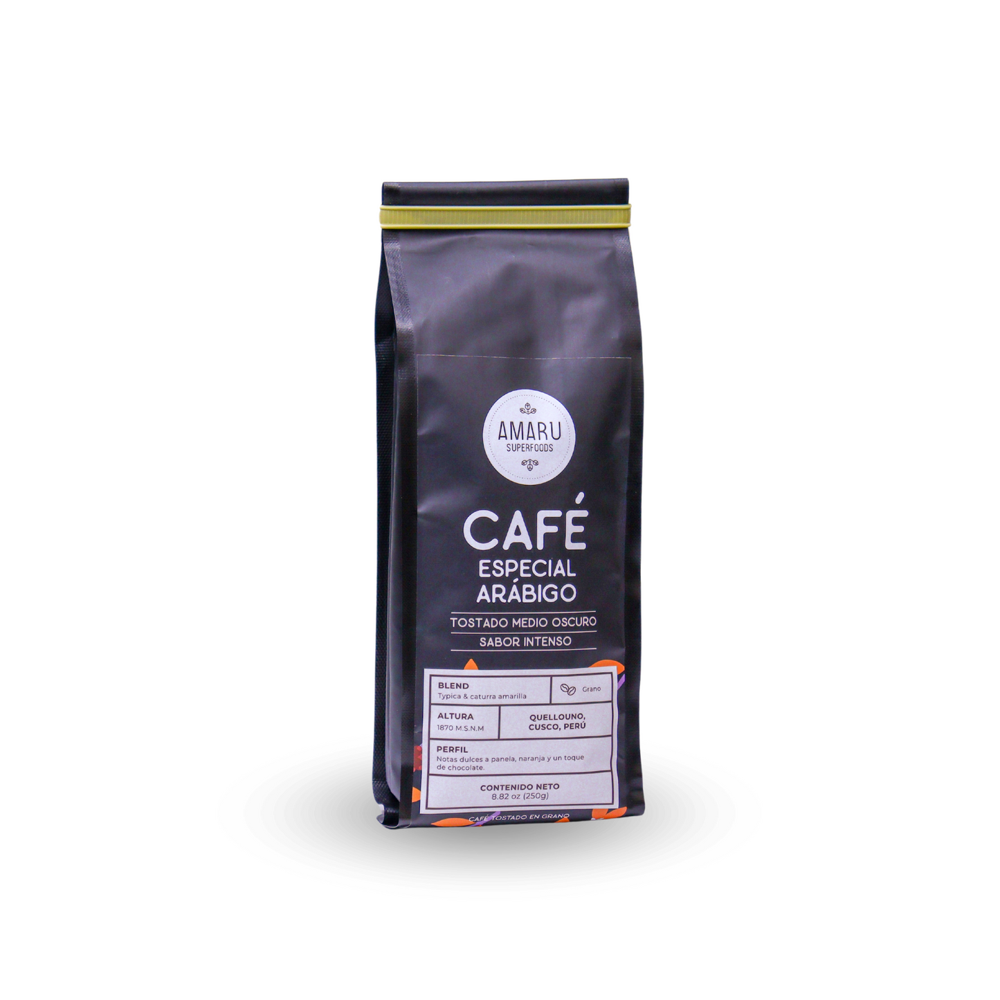 CAFE ESPECIAL ARABIGO MOLIDO AMARU 250G SALUDABLE