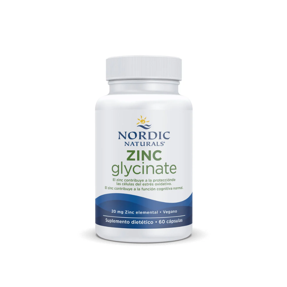 ZINC GLYCINATE 20 MG 60 CAPSULAS - NORDIC NATURALS