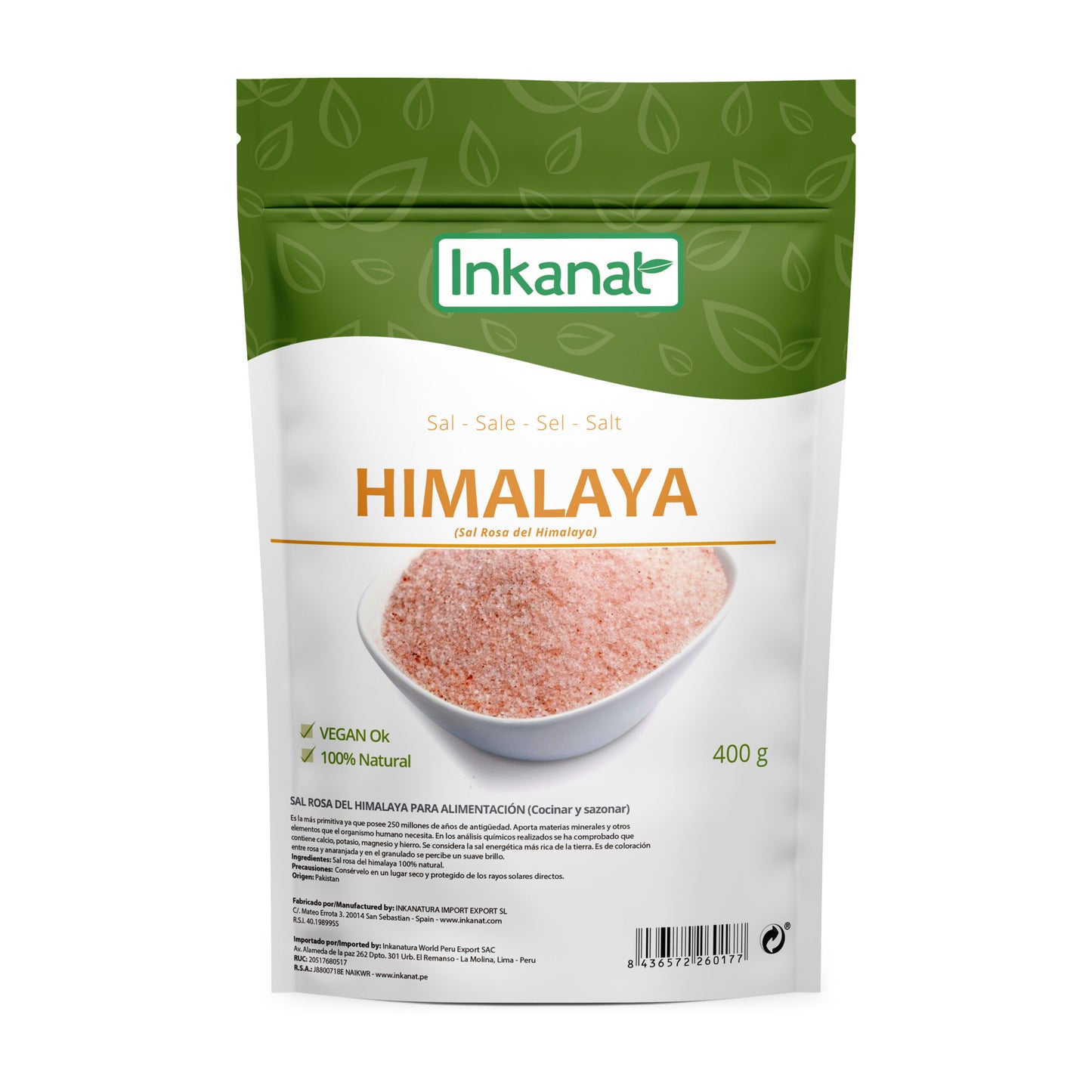 SAL DE HIMALAYA - INKANAT 400G